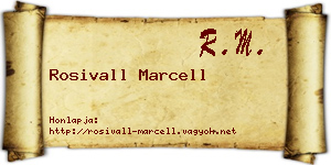 Rosivall Marcell névjegykártya