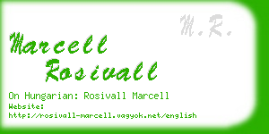 marcell rosivall business card
